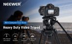 NEEWER Heavy Duty Video Tripod with Fluid Head Amazon Coupon Promo Code