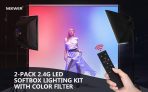 Neewer 2-Pack 2.4G Softbox Light Kit with Filters Amazon Coupon Promo Code