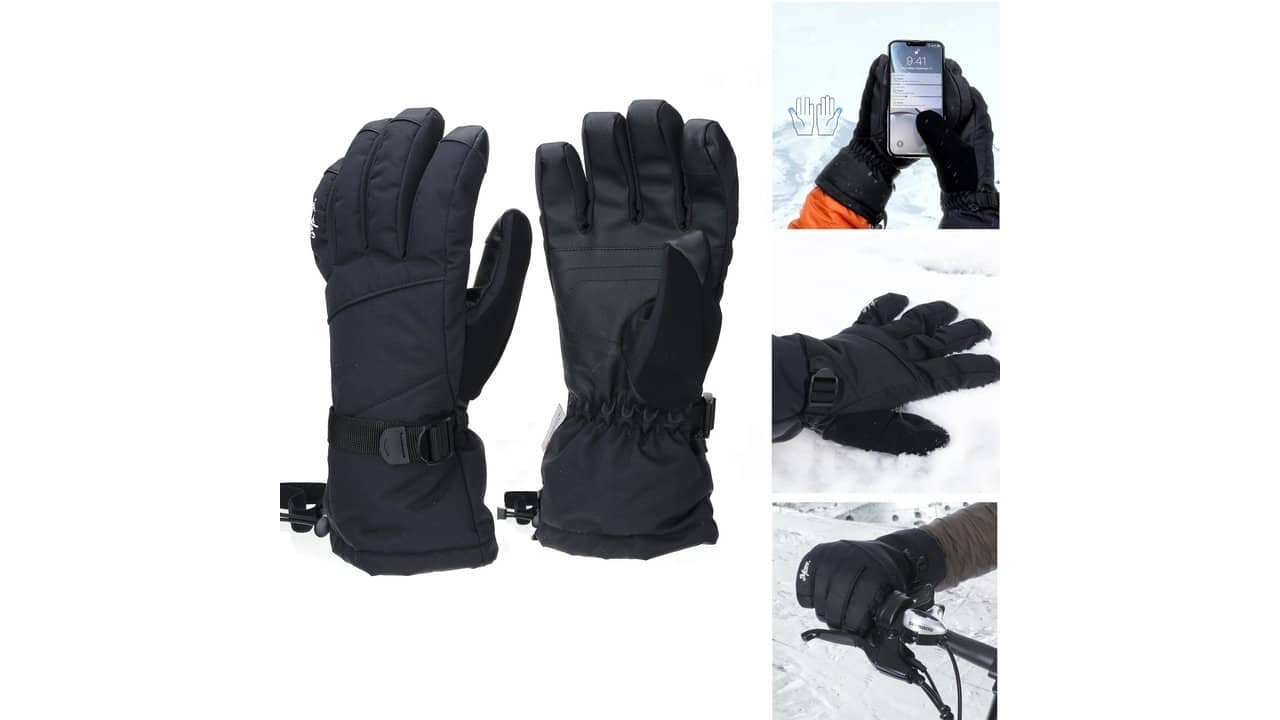 Sefzone Unisex Touch Screen Winter Ski Gloves Coupon