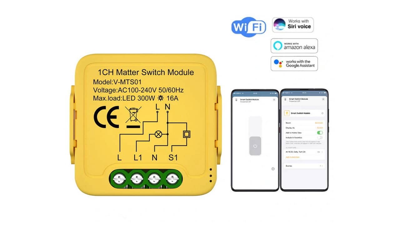 Matter WiFi Smart Switch Module