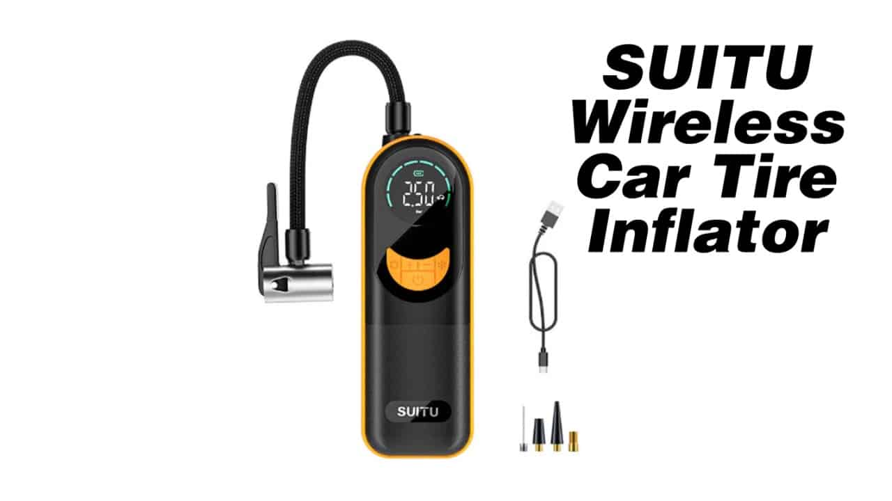 SUITU 4000mAh Wireless Car Tire Inflator Coupon